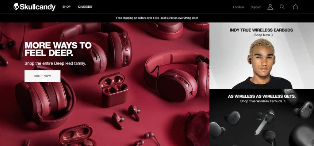 Example of a technology brand shopfront created in BigCommerce