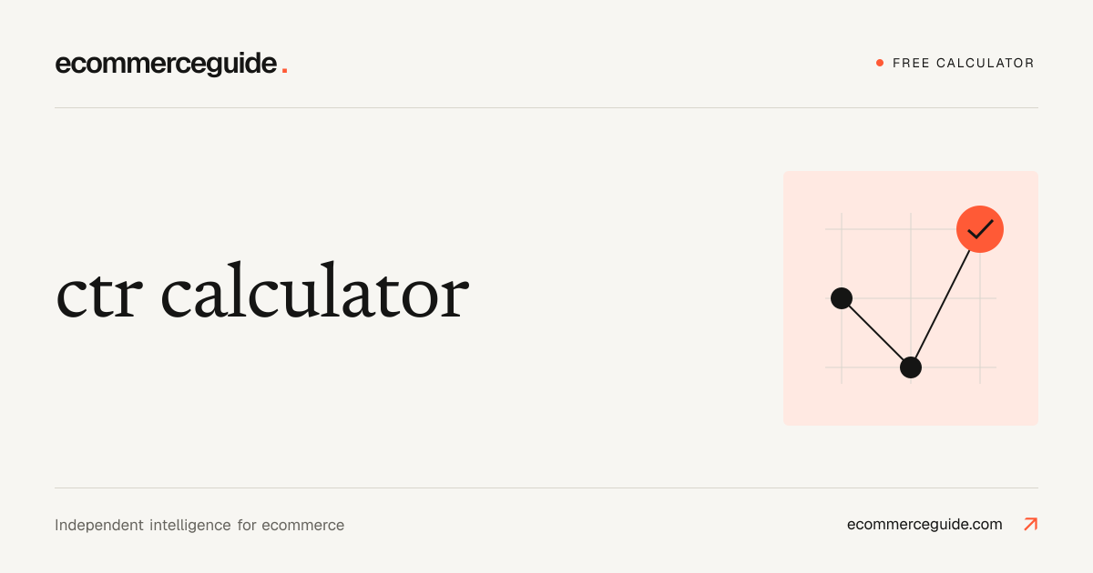 Free CTR Calculator · No Signup