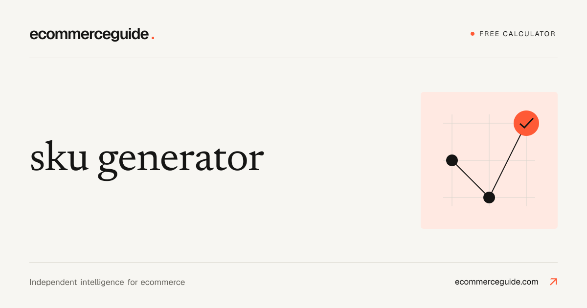 Free SKU Generator · No Signup