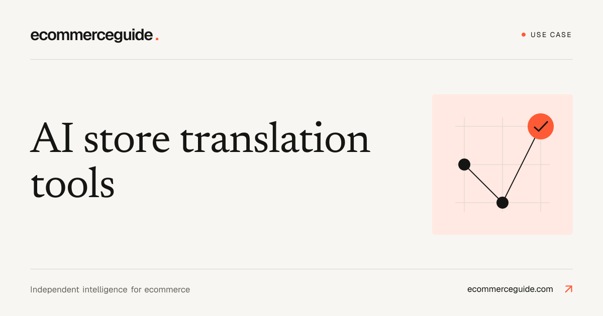 AI translation & localization tools for ecommerce