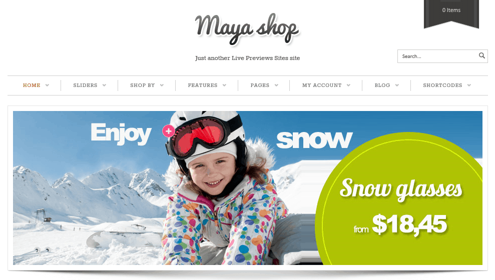 Maya Shop theme