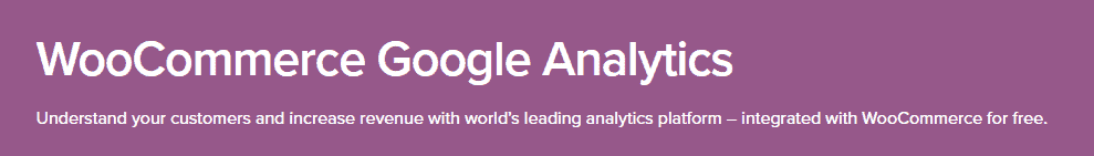 The WooCommerce Google Analytics extension.