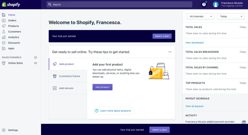 successfully create a shopify store