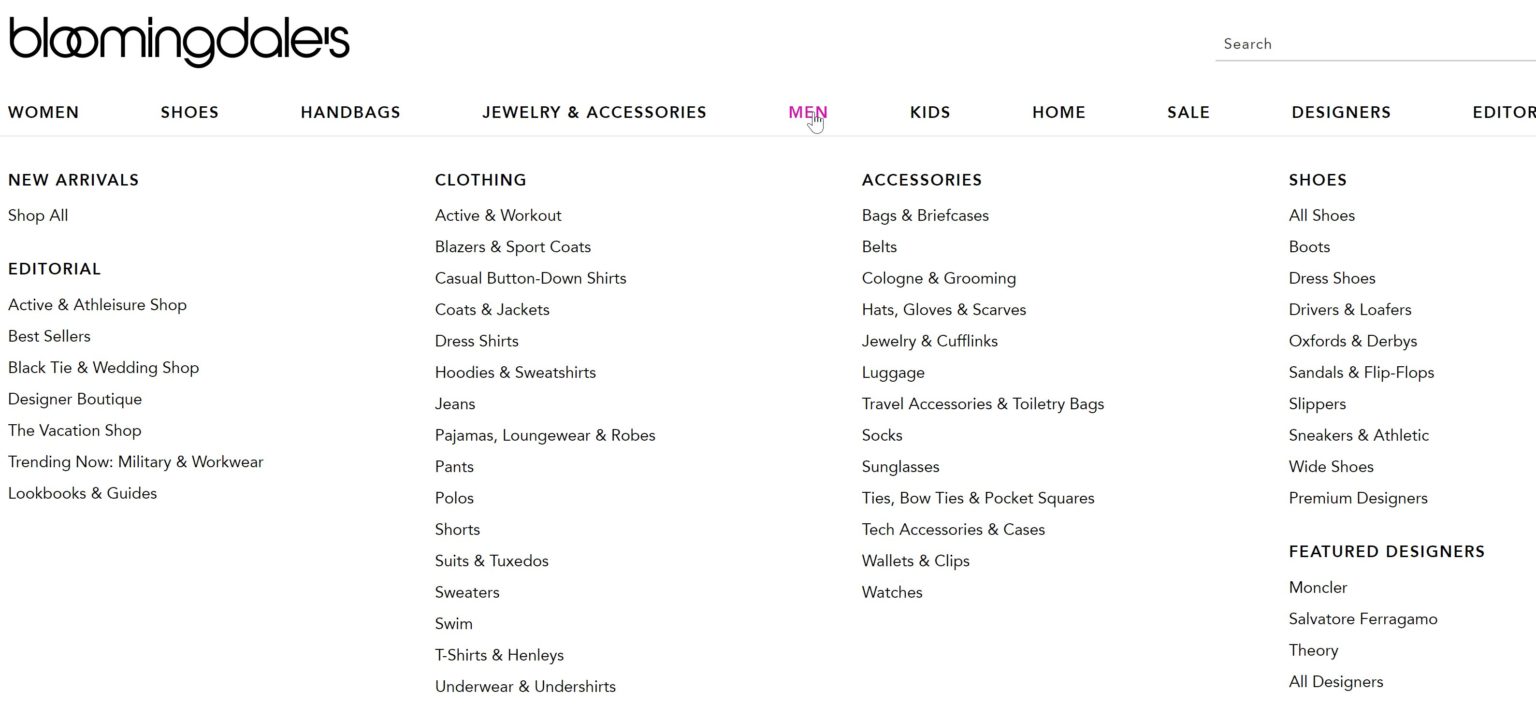 Mega Menus and UX Six Best Practice Tips